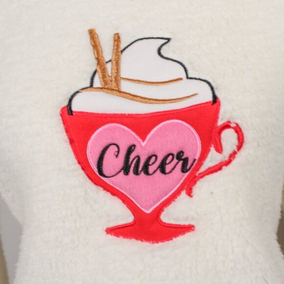 Holiday 2-Piece Pajama Set – Women’s Size S, Sherpa Top & Velour Pants - Picture 4 of 13